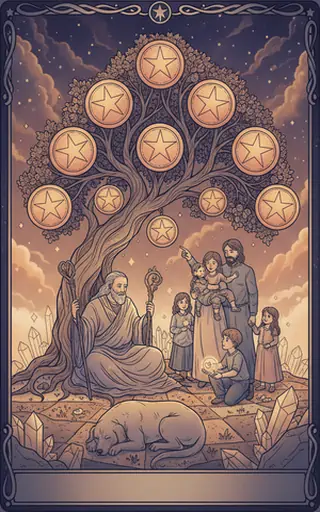 Ten of Pentacles 星币十