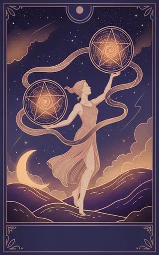 Two of Pentacles 星币二