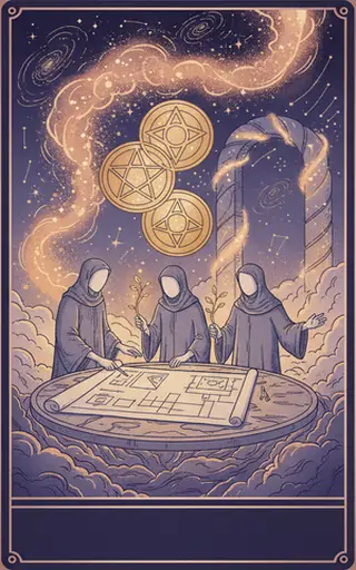 Three of Pentacles 星币三