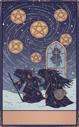Five of Pentacles 星币五