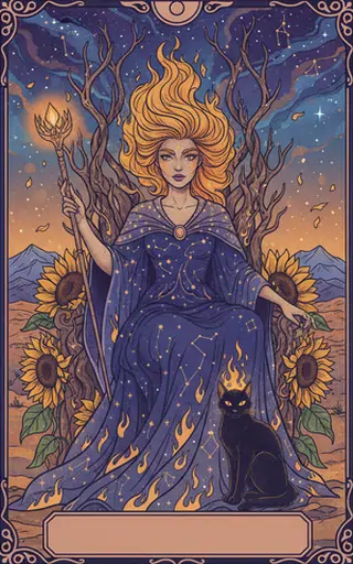 Queen of Wands 权杖王后